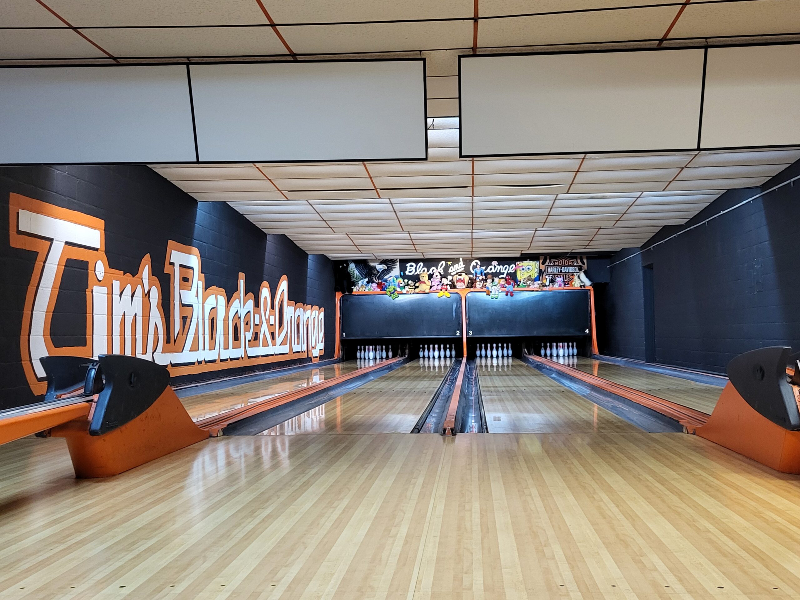 Bowling, Tim's Black and Orange, Webster, Wisconsin